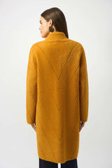 Joseph Ribkoff Feather Yarn Sweater Knit Coat 253955 Medallion