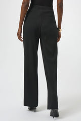 Joseph Ribkoff Pleated Scuba Crepe Wide-Leg Pants 254006 Black