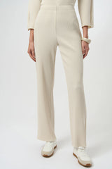 Joseph Ribkoff Pleated Scuba Crepe Wide-Leg Pants 254006 Birch