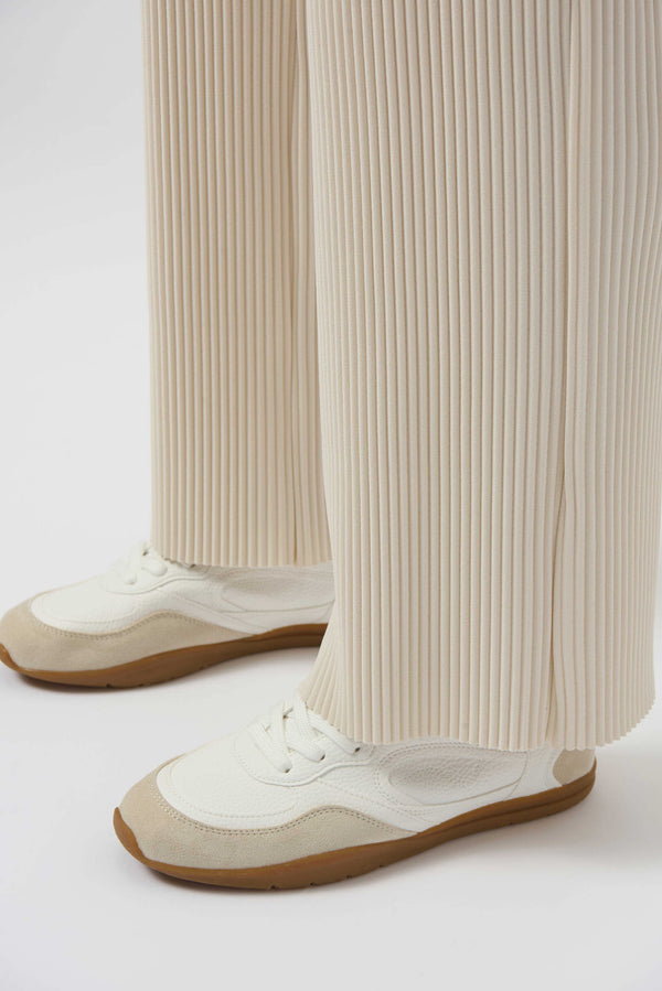 Joseph Ribkoff Pleated Scuba Crepe Wide-Leg Pants 254006 Birch