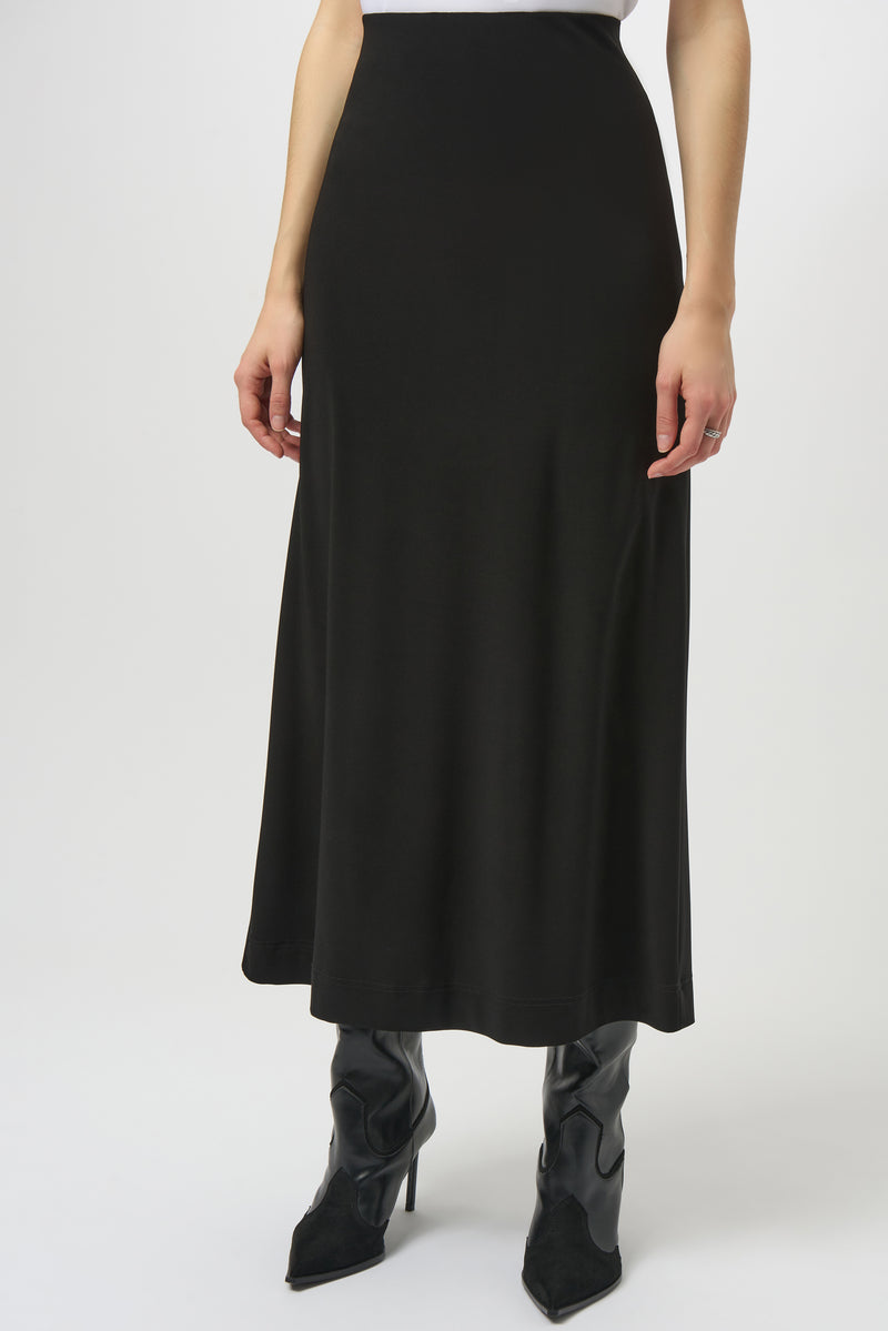 Joseph Ribkoff Silky Knit Pull-On Maxi Skirt 254018 Black