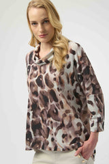Joseph Ribkoff Sweater Knit Animal Print Tunic 254033