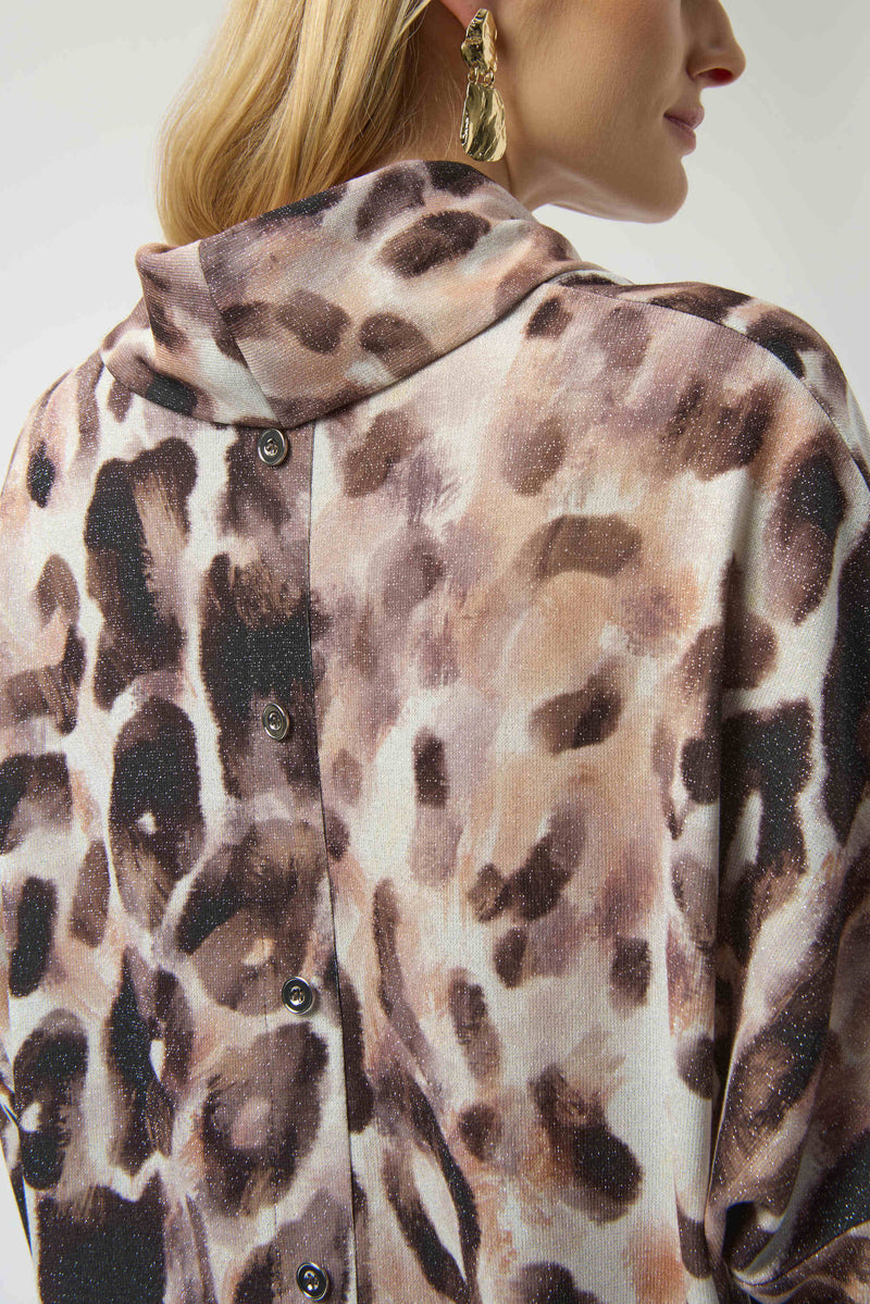 Joseph Ribkoff Sweater Knit Animal Print Tunic 254033