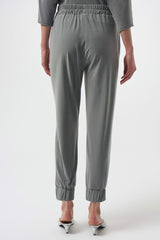 Joseph Ribkoff Melange Silky Knit Pull-On Jogger Pants 254079 Grey Melange