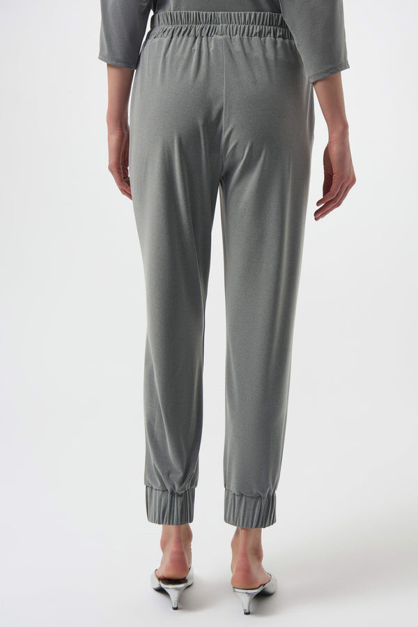 Joseph Ribkoff Melange Silky Knit Pull-On Jogger Pants 254079 Grey Melange