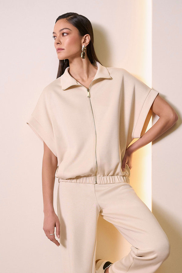 Joseph Ribkoff Scuba Jersey Boxy Jacket 254145 Birch