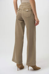 Joseph Ribkoff Classic Wide Leg Pull-On Jeans 254919 Fawn