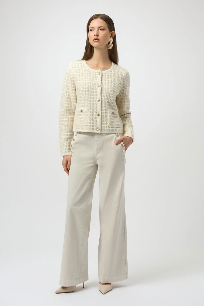 Joseph Ribkoff Classic Wide Leg Pull-On Jeans 254919 Birch