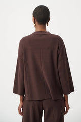 Joseph Ribkoff Brushed Viscose Straight Sweater with Mock Neck