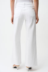 Joseph Ribkoff Goldie | Classic Wide-Leg Stretch Jeans 261989 White