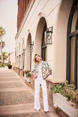 Joseph Ribkoff Goldie | Classic Wide-Leg Stretch Jeans 261989 White