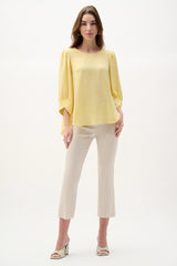 Joseph Ribkoff  Woven Millennium Flare Pants 262242 Natural