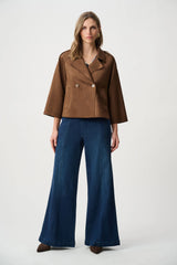 Joseph Ribkoff Scuba Suede Boxy Jacket