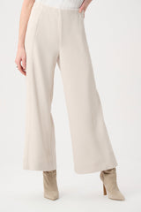Joseph Ribkoff Textured Knit Jacquard Culotte Pants with Pin-Tuck Detail