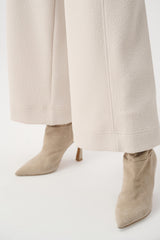 Joseph Ribkoff Textured Knit Jacquard Culotte Pants with Pin-Tuck Detail