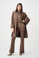 Joseph Ribkoff Scuba Suede Straight Coat