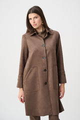Joseph Ribkoff Scuba Suede Straight Coat