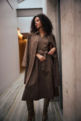 Joseph Ribkoff Scuba Suede Straight Coat