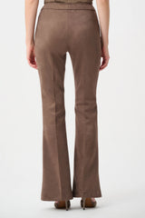 Joseph Ribkoff Scuba Suede Flared Pull-On Pants