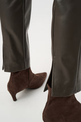 Joseph Ribkoff Bonded Leatherette Straight Pull-On Pants