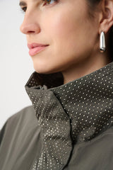 Joseph Ribkoff Nylon Mock-Neck Embellished Jacket
