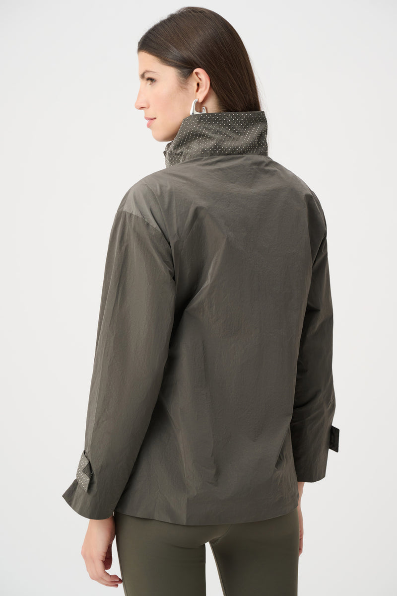 Joseph Ribkoff Nylon Mock-Neck Embellished Jacket – Fashion House