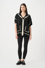 Joseph Ribkoff Dry Viscose Hooded Boxy Jacket