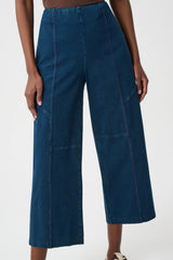 Joseph Ribkoff Knit Denim Culotte Pull-On Pants