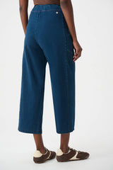 Joseph Ribkoff Knit Denim Culotte Pull-On Pants