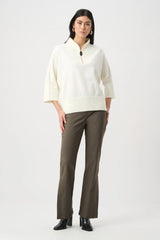 Joseph Ribkoff Brushed Viscose and Nylon Funnel-Neck Sweater