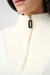 Joseph Ribkoff Brushed Viscose and Nylon Funnel-Neck Sweater