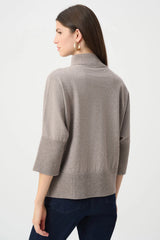 Joseph Ribkoff Brushed Viscose and Nylon Funnel-Neck Sweater