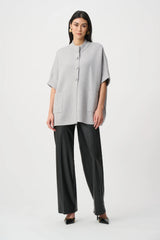 Joseph Ribkoff Sweater Knit Mock-Neck Jacket