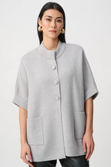 Joseph Ribkoff Sweater Knit Mock-Neck Jacket
