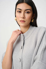 Joseph Ribkoff Sweater Knit Mock-Neck Jacket