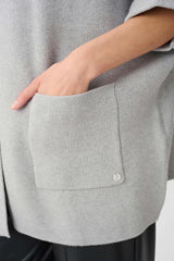 Joseph Ribkoff Sweater Knit Mock-Neck Jacket