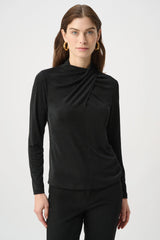 Joseph Ribkoff Twisted Mock Neck Top