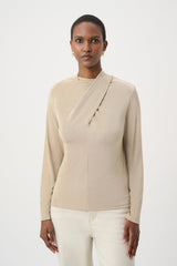 Joseph Ribkoff Twisted Mock Neck Top