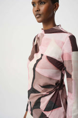 Joseph Ribkoff Geometric Print Lurex Sweater