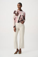 Joseph Ribkoff Geometric Print Lurex Sweater