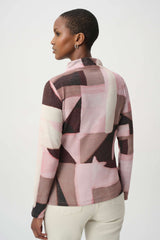 Joseph Ribkoff Geometric Print Lurex Sweater