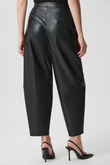 Joseph Ribkoff Edit 57 Leatherette Barrel Leg Pants | Black