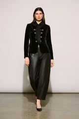 Joseph Ribkoff Edit 57 Leatherette Barrel Leg Pants | Black