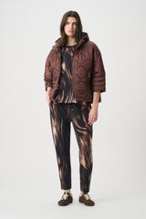 Joseph Ribkoff Hooded Quilted Cocoon Jacket