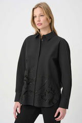 Joseph Ribkoff Embroidered Button-Down Shirt