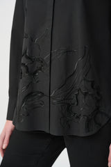 Joseph Ribkoff Embroidered Button-Down Shirt
