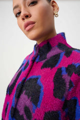 Joseph Ribkoff Animal Print Sweater Coat