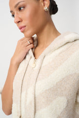 Joseph Ribkoff Hooded Animal Print Sweater