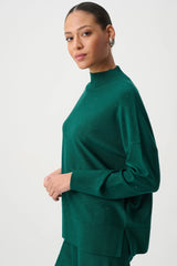 Joseph Ribkoff Sequin Mock-Neck Sweater