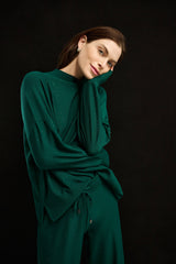 Joseph Ribkoff Sequin Mock-Neck Sweater